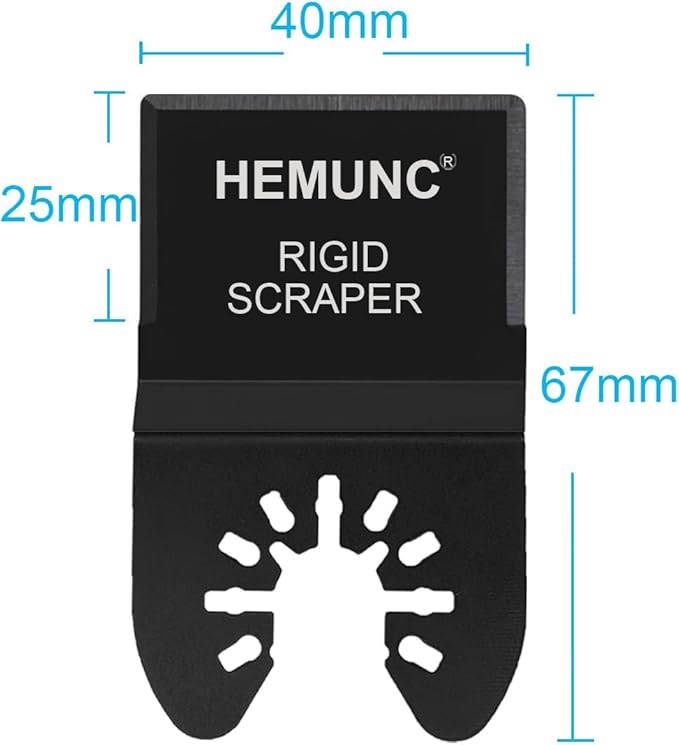 6 Oscillating Tool Scraper Blades Flexible Rigid Scraper Blade, - Image 3