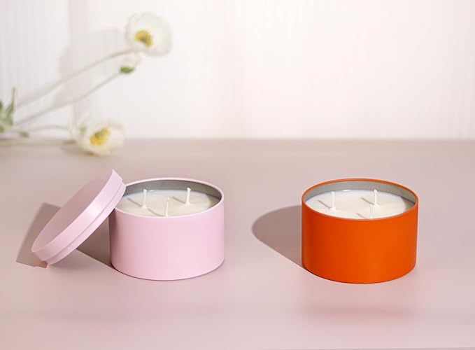 Candle Tins with Lids, 3-Wick Jars 14oz/420ml - Image 4