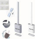 Toilet Brush with Holder Silicone Toilet Brush and Cleaning Brush by Agcldre