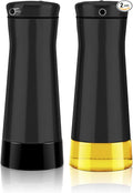 Aelga Black Oil And Vinegar Dispenser Set by Aelga