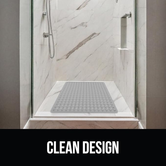 GORILLA GRIP Patented Square Shower Stall Mat, Small Bathtub Floor Mats - Image 8