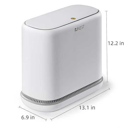 funest Bathroom Trash Can, 3.3 Gallon Slim Trash Can - Image 8