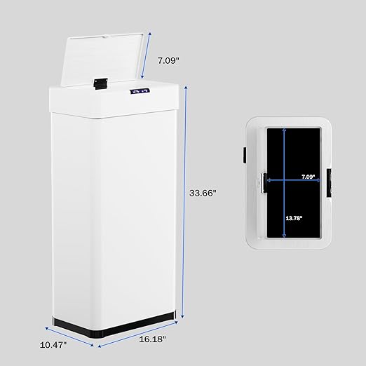 TLSUNNY 21.1 Gallon Motion Sensor Trash Can, Touchless Automatic Garbage Can - Image 2