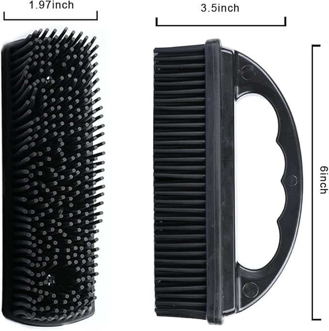Rubber Pet Hair Removal Brush Lint & Cat Dog Hair Remover Brush Pet Silicone - Image 4