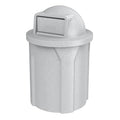 42 Gallon Circle 100% Recycled Plastic Heavy Duty Outdoor Commercial Trash Can by SturdyEssentials