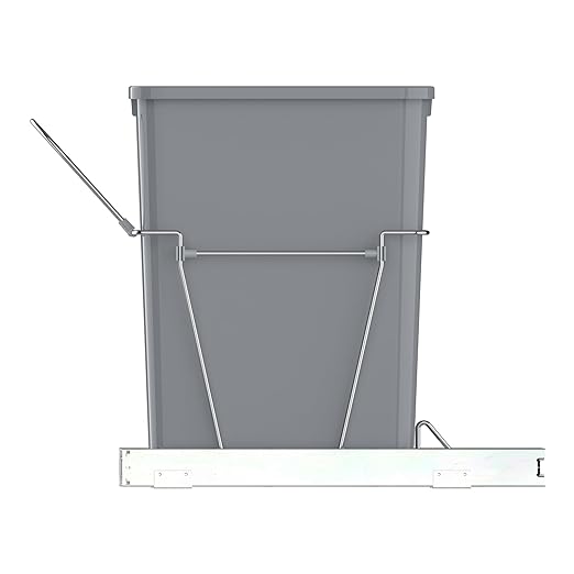 Single Pullout Trash Can for Under Kitchen Cabinets Include Single 35QT Trash - Image 4