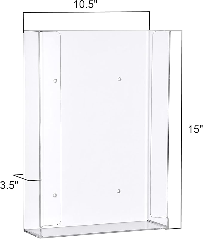 Amazing Abby Acrylic Glove Box Holder, Wall-Mounted Glove Dispenser, Floating - Image 5