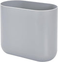 iDesign Cade Oval Slim Trash, Compact Waste Basket Garbage Can by iDesign