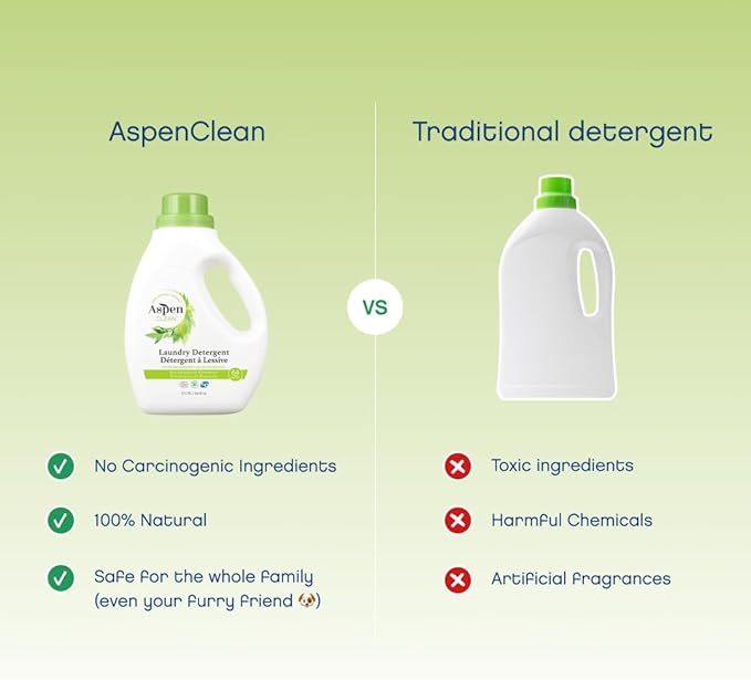 AspenClean Natural Laundry Detergent Eucalyptus & Rosemary - Image 2