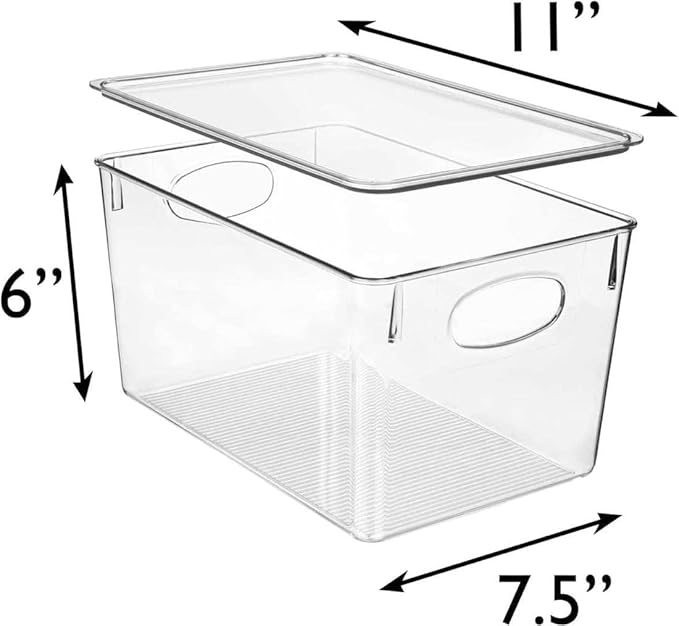 Clear Plastic Storage Bins - Image 3