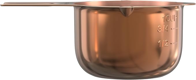 Color Up 1 Cup Measuring Cup – Premium Copper Stainless Steel, Accurate - Image 6
