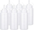 Condiment Squeeze Bottles Ketchup Dispenser, 6 Pack 16oz Squeeze Bottles by Katfort