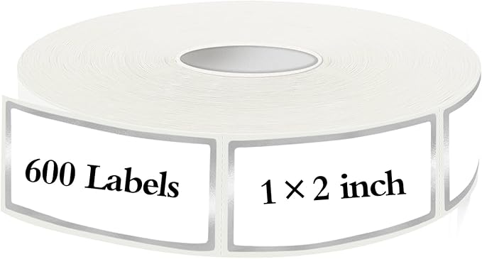 600 Silvery Border Removable Freezer Labels Water Oil Resistant - Image 2