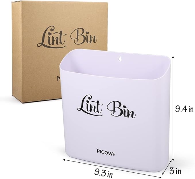 Picowe Magnetic Laundry Storage, Large Lint Holder Bin - Image 2