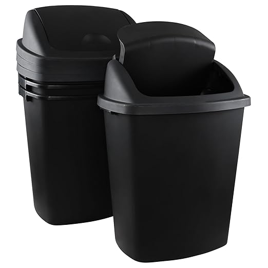 19 Gallon Kitchen Waste Bin, Large Plastic Trash Can, Holds 70 Liters - Image 6