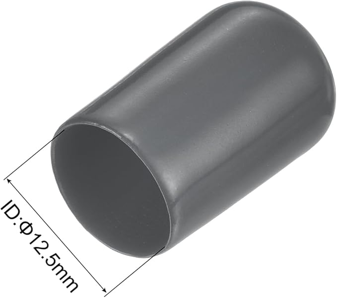 uxcell 20pcs Rubber End Caps 12.5mm ID Vinyl Round Tube Bolt Cap Cover Thread - Image 3