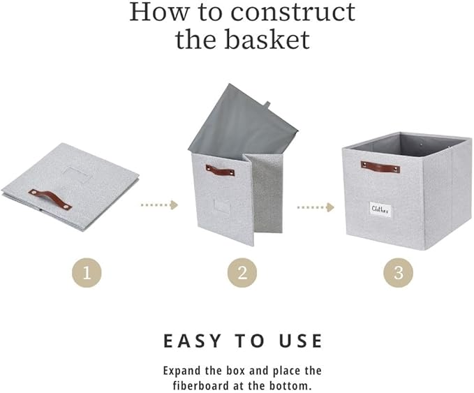 DECOMOMO Storage Cubes, Fabric Organizer Bins - Image 8
