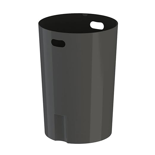 42 Gallon Slated Circle 100% Recycled Plastic Heavy Duty Outdoor Trash Can - Image 6