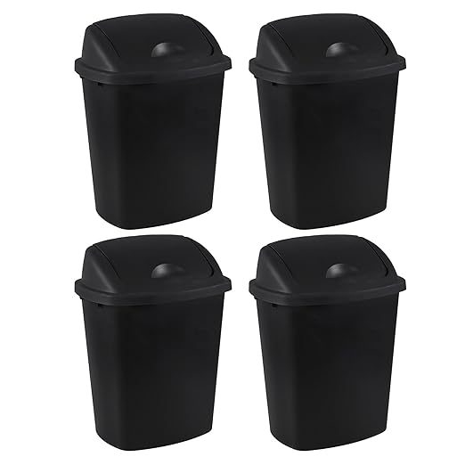 4-Pack 6 Gollons Garbage Bin - Image 2