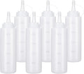 Condiment Squeeze Bottles Ketchup Dispenser, 6 Pack 8oz Squeeze Bottles by Katfort