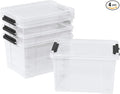 Zopnny 24 Quart Clear Plastic Storage Bin by Zopnny