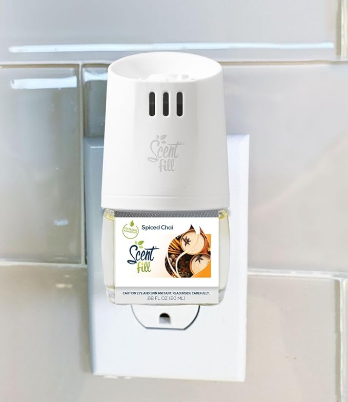 Scent Fill Spiced Chai Plug in Air Freshener, Scented Oil Refills, 2 Refills + - Image 2
