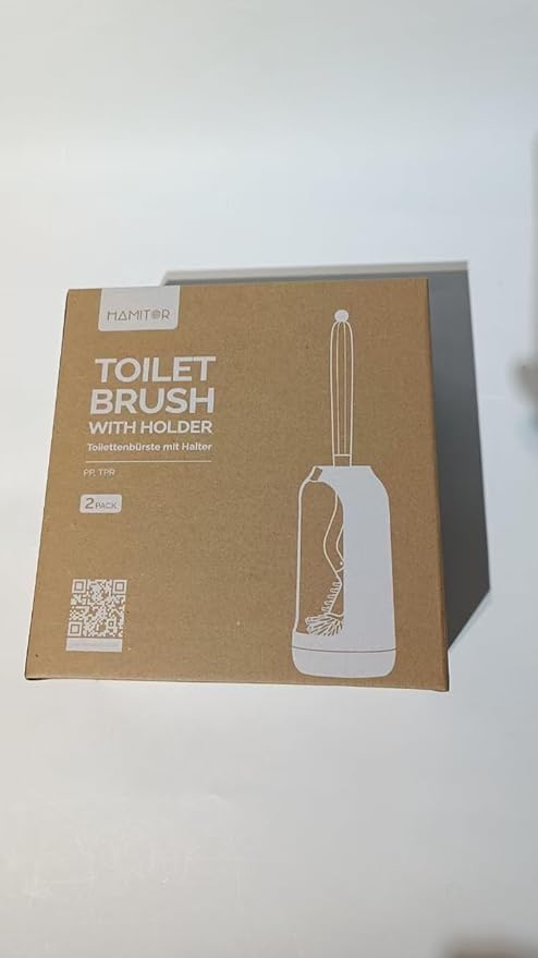 HAMITOR Toilet Bowl Brush Holder Set: Bathroom Deep Cleaning Toilet Cleaner - Image 7