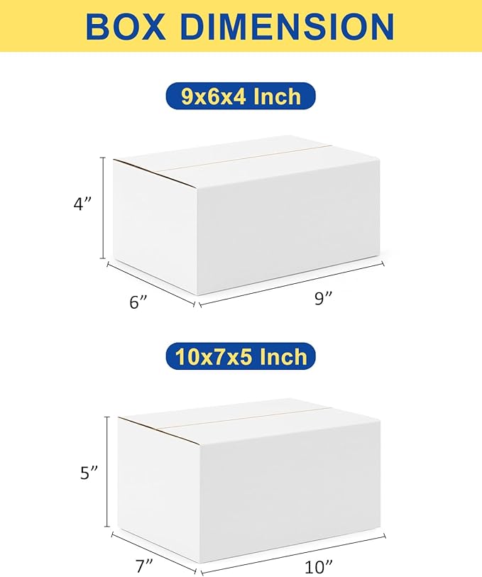 Assorted-Sizes-Shipping-Boxes-40-Pack: 9x6x4 & 10x7x5 - Image 2