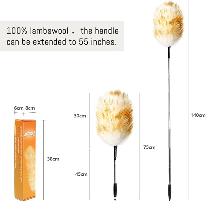 Extendable Lambswool Duster 30-55inch - Image 3