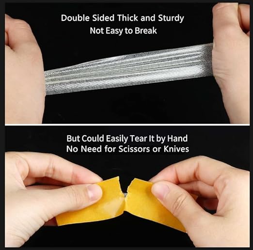 Double Sided Tape Heavy Duty, 3.2in x 33FT, Universal High Tack Strong Wall - Image 3