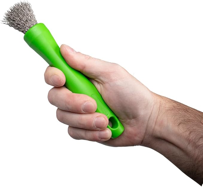 BrushAll® Wire Hand Brush with Ergonomic Handle and Tightly Packed Bristles by BrushAll