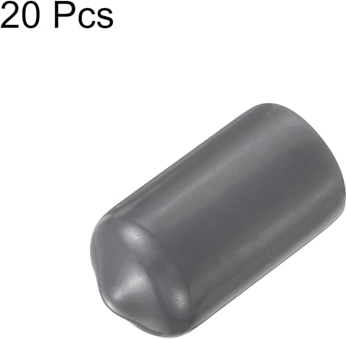 uxcell 20pcs Rubber End Caps 11.5mm ID Vinyl Round Tube Bolt Cap Cover Thread - Image 2