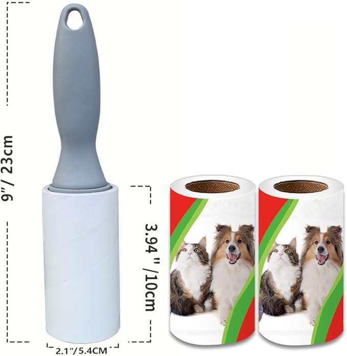 Pet Hair Lint Rollers, 3 Pack, 90 Sheets Each– Reusable Sticky Roller - Image 7