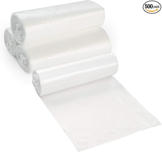 20-30 Gallon Clear Garbage Can Liners, Lightweight, 10 Microns by ProCure