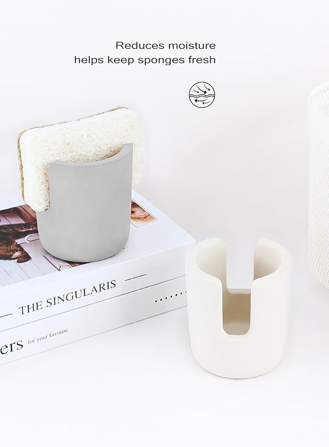 Diatomite Sponge Holder, Dish Sponge Stand - Image 7