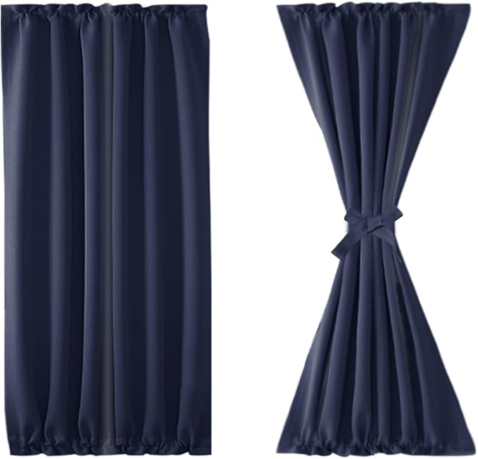 DWCN French Door Curtains – Rod Pocket Thermal Blackout Curtain - Image 7