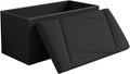 Folding Storage Ottoman Bench, 30 Inches Storage Chest, End of Bed Bench by Unknown