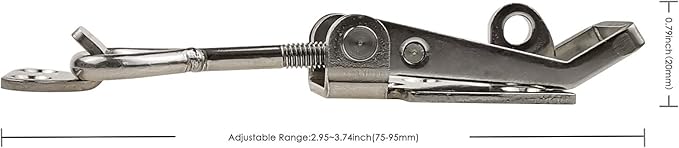 Adjustable Latch Buckle Cabinet Boxes Lever Handle Toggle Catch Latch Lock - Image 3