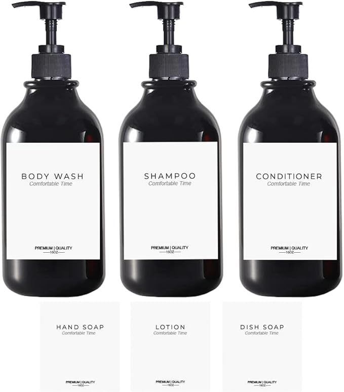 3 Pack of Shampoo and Conditioner Bottles by Gails+Willing