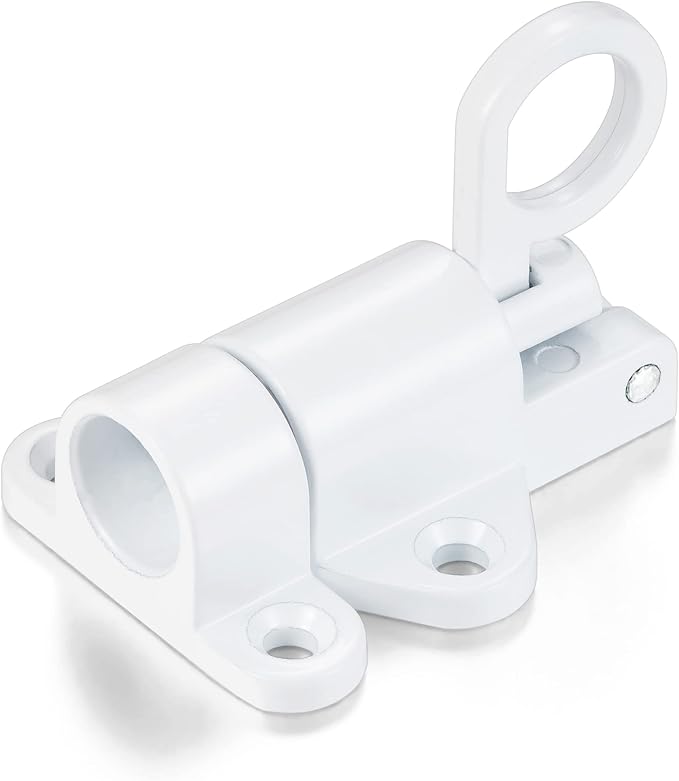 8 Packs Self-Closing Latches，White Spring Door Lock，Resilient Bolt Latch - Image 8