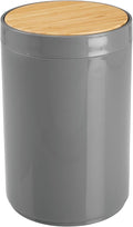 mDesign Plastic Round Trash Can Small Wastebasket by mDesign