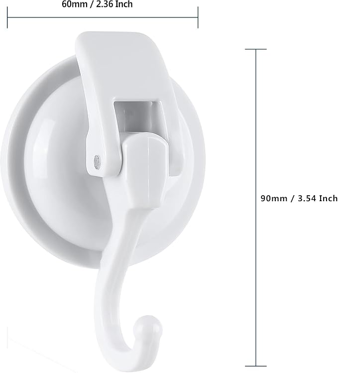 Heavy Duty Suction Cup Hooks for Shower, Bathroom Robe - Image 2