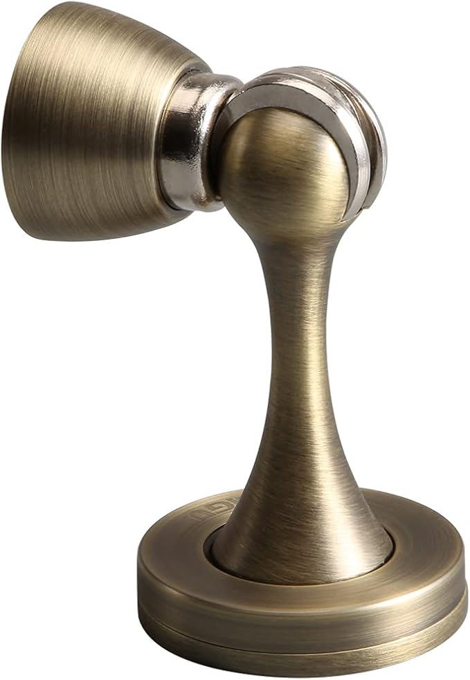YAGU Door Stopper 6 Pack Magnetic Door Stops, Zinc Alloy Brushed Bronze Door by YAGU
