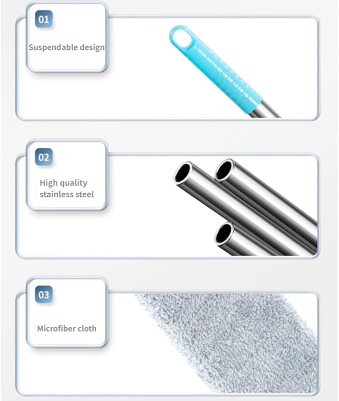 Saker Plus Retractable Gap Dust Cleaning Artifact, Saker Plus Flat Duster - Image 4