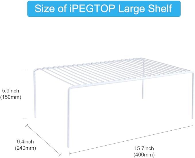 iPEGTOP Large Kitchen Freezer Cabinet Storage Shelf - Image 3