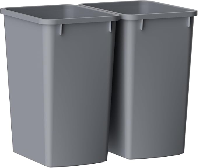 ROOMTEC Lightweight and Durable Slim Trash Can, 35QT Kitchen Trash Can by ROOMTEC