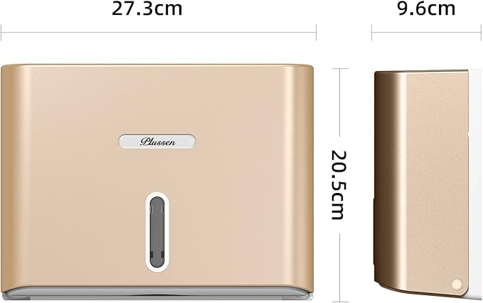 Paper Towel Dispenser Wall Mount, Adhesive No Drilling Multifold Trifold C Fold - Image 9