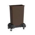 23 Gallon Brown Slim Jim Trash Can by Krollen+Industrial