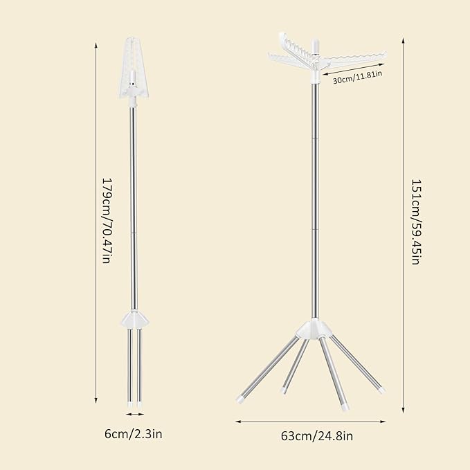 SUYU Clothes Drying Rack, Foldable Drying Rack Clothing, Laundry Drying Rack - Image 7
