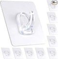 Adhesive Hooks, Heavy Duty Utility Hooks 20 lb Waterproof and Oilproof Removable by PEYZCNOK